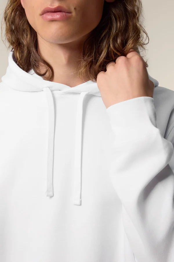 Der Unisex-Hoodie mit Seitentaschen