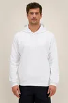 Der Unisex-Hoodie mit Seitentaschen