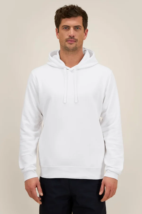 Der Unisex-Hoodie mit Seitentaschen