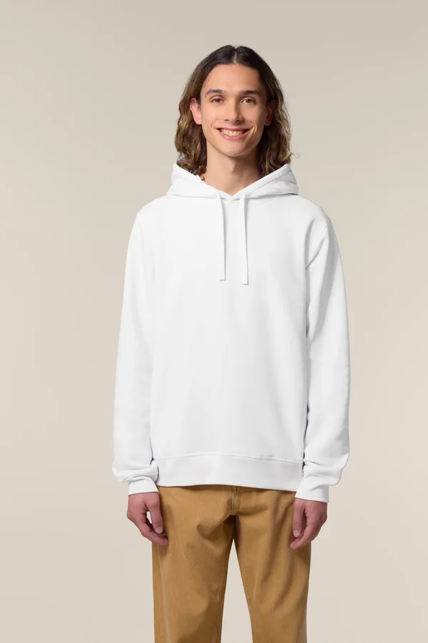 Der Unisex-Hoodie mit Seitentaschen