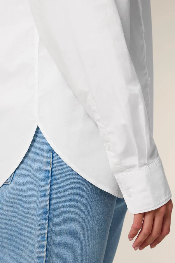 Das Relaxed Damen-Popelinehemd