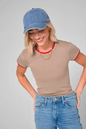 Denim-Kappe