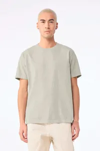 Unisex-T-Shirt aus dickem, verwaschenem Stoff