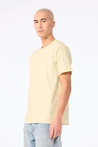 Unisex-T-Shirt aus dickem, verwaschenem Stoff