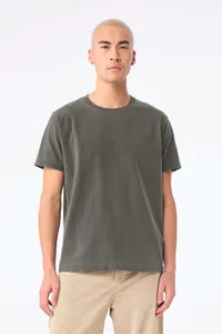 Unisex-T-Shirt aus dickem, verwaschenem Stoff