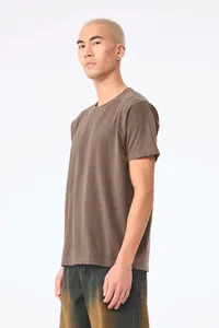 Unisex-T-Shirt aus dickem, verwaschenem Stoff