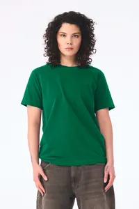 Unisex-T-Shirt aus dickem, verwaschenem Stoff