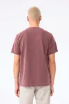 Unisex-T-Shirt aus dickem, verwaschenem Stoff