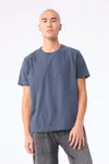 Unisex-T-Shirt aus dickem, verwaschenem Stoff