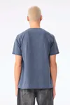 Unisex-T-Shirt aus dickem, verwaschenem Stoff