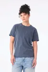 Unisex-T-Shirt aus dickem, verwaschenem Stoff