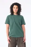 Unisex-T-Shirt aus dickem, verwaschenem Stoff
