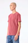 Unisex-T-Shirt aus dickem, verwaschenem Stoff