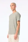 Unisex-T-Shirt aus dickem, verwaschenem Stoff
