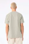 Unisex-T-Shirt aus dickem, verwaschenem Stoff