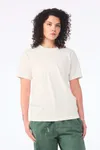 Unisex-T-Shirt aus dickem, verwaschenem Stoff