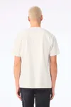 Unisex-T-Shirt aus dickem, verwaschenem Stoff