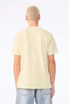 Unisex-T-Shirt aus dickem, verwaschenem Stoff
