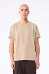 Unisex-T-Shirt aus dickem, verwaschenem Stoff