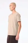 Unisex-T-Shirt aus dickem, verwaschenem Stoff