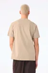 Unisex-T-Shirt aus dickem, verwaschenem Stoff