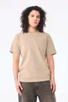 Unisex-T-Shirt aus dickem, verwaschenem Stoff