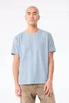Unisex-T-Shirt aus dickem, verwaschenem Stoff