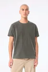 Unisex-T-Shirt aus dickem, verwaschenem Stoff