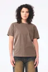 Unisex-T-Shirt aus dickem, verwaschenem Stoff