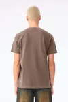 Unisex-T-Shirt aus dickem, verwaschenem Stoff