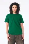 Unisex-T-Shirt aus dickem, verwaschenem Stoff