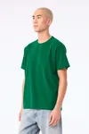 Unisex-T-Shirt aus dickem, verwaschenem Stoff