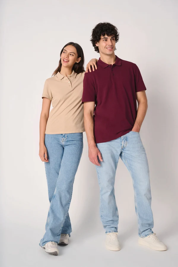 Damen Piqué-Poloshirt