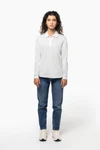 Damen Piqué-Polohemd lange Ärmel Bio180