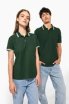 Herren Poloshirt mit kurzen Ärmeln und kontrastfarbenen Paspeln