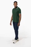 Herren Poloshirt mit kurzen Ärmeln und kontrastfarbenen Paspeln