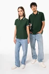 Damen Poloshirt mit kurzen Ärmeln und kontrastfarbenen Paspeln