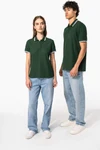 Damen Poloshirt mit kurzen Ärmeln und kontrastfarbenen Paspeln