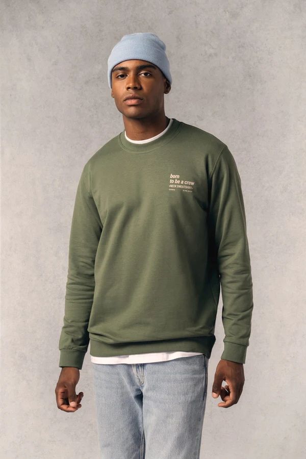 Recyceltes Unisex-Sweatshirt mit Rundhalsausschnitt