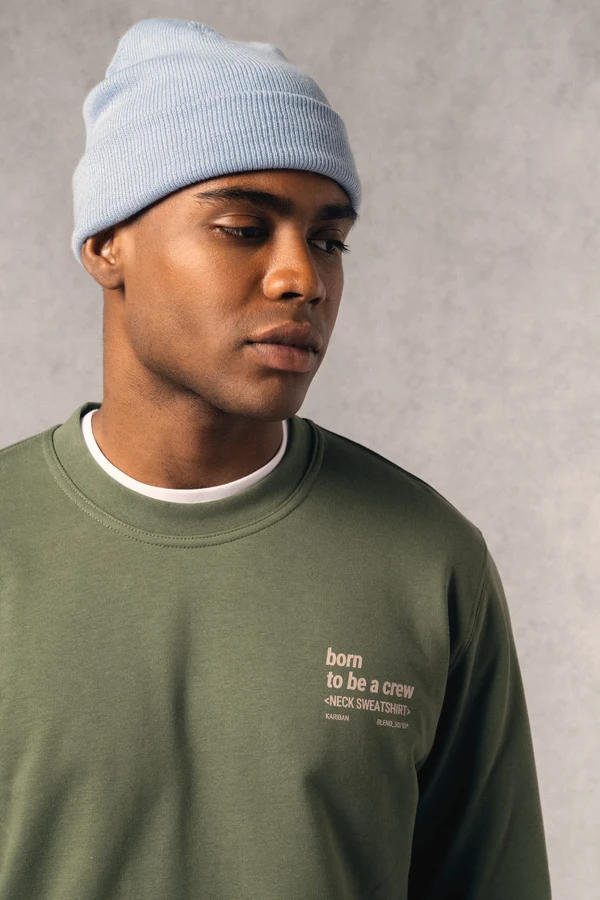 Recyceltes Unisex-Sweatshirt mit Rundhalsausschnitt
