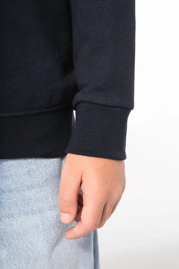 Recyceltes Kinder-Sweatshirt mit Rundhalsausschnitt