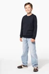 Recyceltes Kinder-Sweatshirt mit Rundhalsausschnitt
