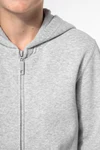 Recyceltes Kinder-Kapuzensweatshirt mit Reißverschluss