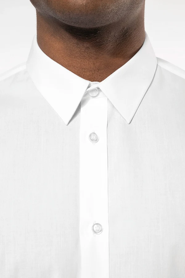 Popeline-Hemd Baumwollpolyester pflegeleicht für Herren