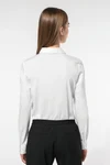 Popeline-Hemd Baumwollpolyester pflegeleicht für Damen