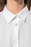 Popeline-Hemd Baumwollpolyester pflegeleicht für Damen
