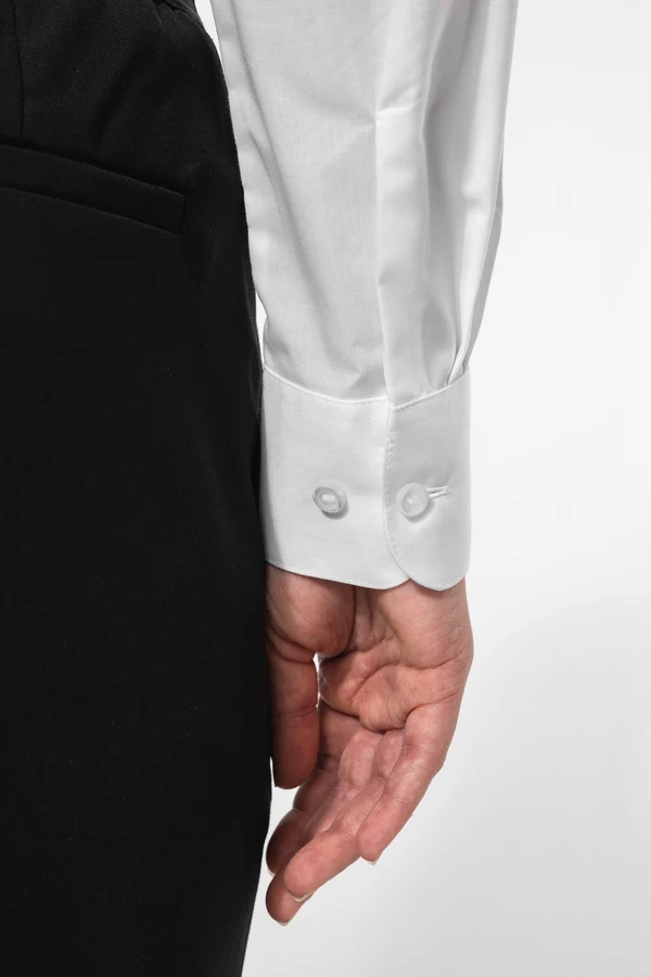 Popeline-Hemd Baumwollpolyester pflegeleicht für Damen