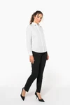 Popeline-Hemd Baumwollpolyester pflegeleicht für Damen