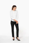 Popeline-Hemd Baumwollpolyester pflegeleicht für Damen