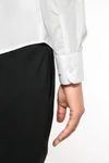 Popeline-Hemd Baumwollpolyester pflegeleicht für Damen